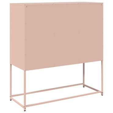 vidaXL Ντουλάπι Ροζ 100,5x39x107cm από Χάλυβα Ψυχρής Έλασης 1 τεμ.