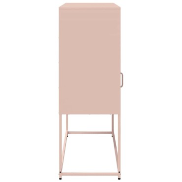 vidaXL Ντουλάπι Ροζ 100,5x39x107cm από Χάλυβα Ψυχρής Έλασης 1 τεμ.