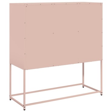 vidaXL Ντουλάπι Ροζ 100,5x39x107cm από Χάλυβα Ψυχρής Έλασης 1 τεμ.
