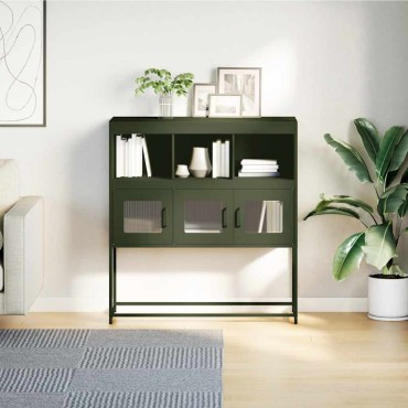 vidaXL Ντουλάπι Λαδί 100,5x39x107cm από Χάλυβα Ψυχρής Έλασης 1 τεμ.