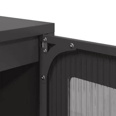 vidaXL Ντουλάπι Μαύρο 100,5x39x107cm από Χάλυβα Ψυχρής Έλασης 1 τεμ.