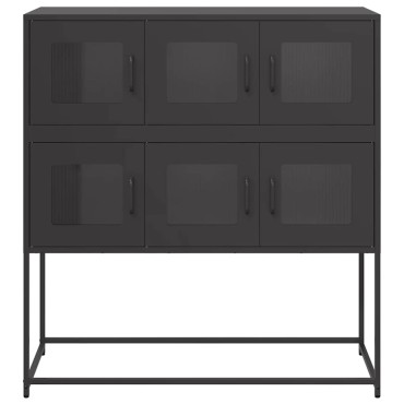 vidaXL Ντουλάπι Μαύρο 100,5x39x107cm από Χάλυβα Ψυχρής Έλασης 1 τεμ.