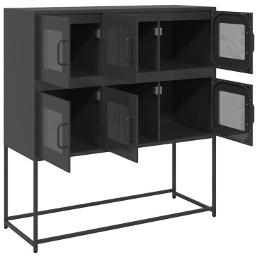vidaXL Ντουλάπι Μαύρο 100,5x39x107cm από Χάλυβα Ψυχρής Έλασης 1 τεμ.