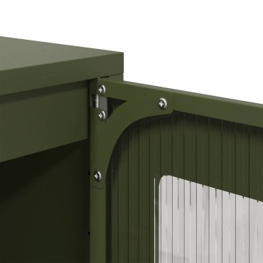 vidaXL Ντουλάπι Λαδί 100,5x39x107cm από Χάλυβα Ψυχρής Έλασης 1 τεμ.