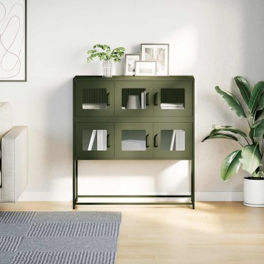 vidaXL Ντουλάπι Λαδί 100,5x39x107cm από Χάλυβα Ψυχρής Έλασης 1 τεμ.