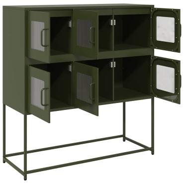 vidaXL Ντουλάπι Λαδί 100,5x39x107cm από Χάλυβα Ψυχρής Έλασης 1 τεμ.