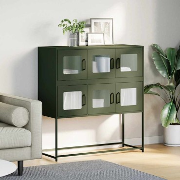 vidaXL Ντουλάπι Λαδί 100,5x39x107cm από Χάλυβα Ψυχρής Έλασης 1 τεμ.