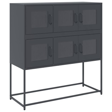 vidaXL Ντουλάπι Ανθρακί 100,5x39x107cm από Χάλυβα Ψυχρής Έλασης 1 τεμ.