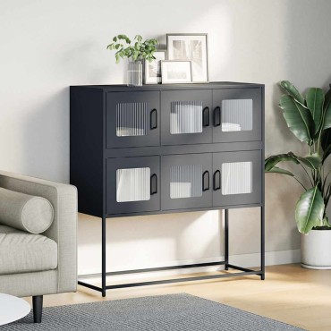 vidaXL Ντουλάπι Ανθρακί 100,5x39x107cm από Χάλυβα Ψυχρής Έλασης 1 τεμ.