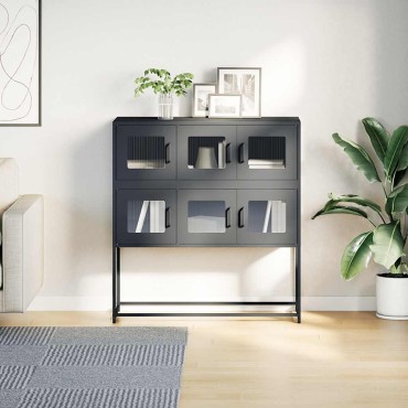 vidaXL Ντουλάπι Ανθρακί 100,5x39x107cm από Χάλυβα Ψυχρής Έλασης 1 τεμ.