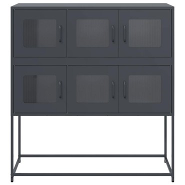 vidaXL Ντουλάπι Ανθρακί 100,5x39x107cm από Χάλυβα Ψυχρής Έλασης 1 τεμ.