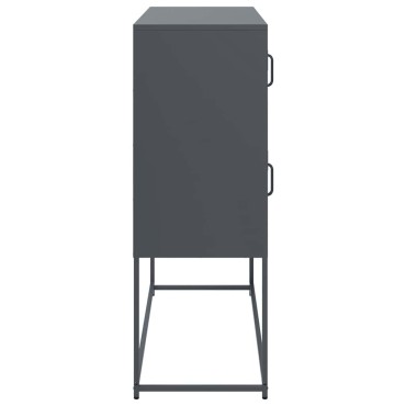 vidaXL Ντουλάπι Ανθρακί 100,5x39x107cm από Χάλυβα Ψυχρής Έλασης 1 τεμ.