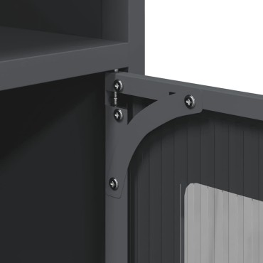 vidaXL Ντουλάπι Ανθρακί 100,5x39x107cm από Χάλυβα Ψυχρής Έλασης 1 τεμ.