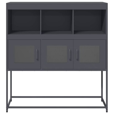 vidaXL Ντουλάπι Ανθρακί 100,5x39x107cm από Χάλυβα Ψυχρής Έλασης 1 τεμ.