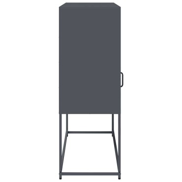 vidaXL Ντουλάπι Ανθρακί 100,5x39x107cm από Χάλυβα Ψυχρής Έλασης 1 τεμ.