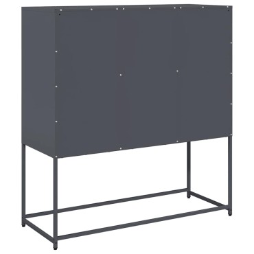 vidaXL Ντουλάπι Ανθρακί 100,5x39x107cm από Χάλυβα Ψυχρής Έλασης 1 τεμ.