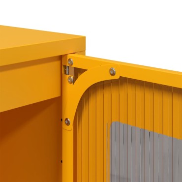 vidaXL Ντουλάπι Μουσταρδί 100,5x39x107cm από Χάλυβα Ψυχρής Έλασης 1 τεμ.