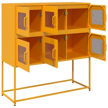 vidaXL Ντουλάπι Μουσταρδί 100,5x39x107cm από Χάλυβα Ψυχρής Έλασης 1 τεμ.