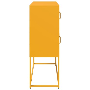 vidaXL Ντουλάπι Μουσταρδί 100,5x39x107cm από Χάλυβα Ψυχρής Έλασης 1 τεμ.