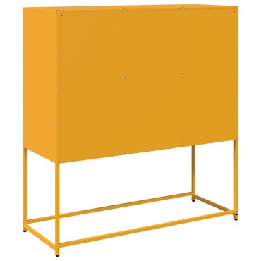 vidaXL Ντουλάπι Μουσταρδί 100,5x39x107cm από Χάλυβα Ψυχρής Έλασης 1 τεμ.