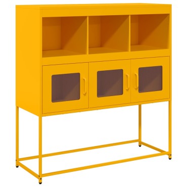 vidaXL Ντουλάπι Μουσταρδί 100,5x39x107cm από Χάλυβα Ψυχρής Έλασης 1 τεμ.