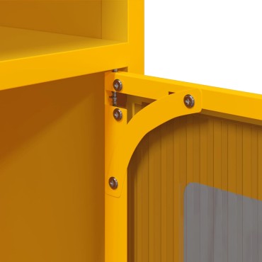 vidaXL Ντουλάπι Μουσταρδί 100,5x39x107cm από Χάλυβα Ψυχρής Έλασης 1 τεμ.