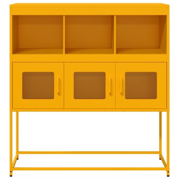vidaXL Ντουλάπι Μουσταρδί 100,5x39x107cm από Χάλυβα Ψυχρής Έλασης 1 τεμ.