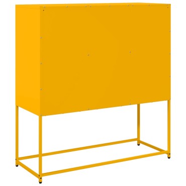 vidaXL Ντουλάπι Μουσταρδί 100,5x39x107cm από Χάλυβα Ψυχρής Έλασης 1 τεμ.