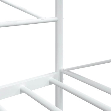vidaXL Κρεβάτι ημέρας χωρίς στρώμα Λευκό 107x203 cm Ατσάλι