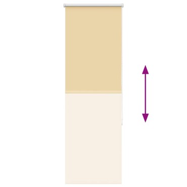 vidaXL Roller Blind Blackout Μπεζ 40x150 cm Πλάτος υφάσματος 35,7 cm
