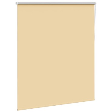 vidaXL Roller Blind Blackout Μπεζ 130x130 cm Πλάτος υφάσματος 126,6cm