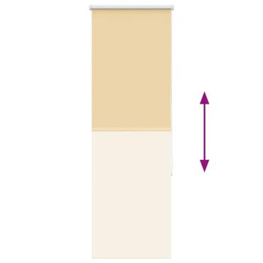 vidaXL Ρολέρ Μπλακάουτ Μπεζ 60x150 cm Πλάτος υφάσματος 55,7 cm