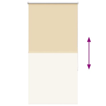 vidaXL Ρολέρ Μπλακάουτ Μπεζ 70x175 cm Πλάτος υφάσματος 65,7 cm
