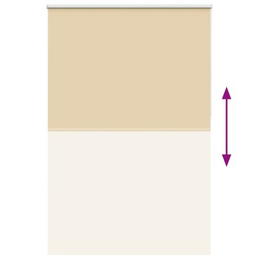 vidaXL Roller Blind Blackout Μπεζ 165x210 cm Πλάτος υφάσματος 161,6cm