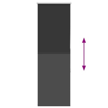 vidaXL Ρολέρ Μπλακάουτ Μαύρο 60x150 cm Πλάτος υφάσματος 55,7 cm