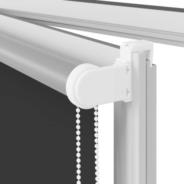 vidaXL Roller Blind Blackout Μαύρο 140x150 cm Πλάτος υφάσματος 136,6cm