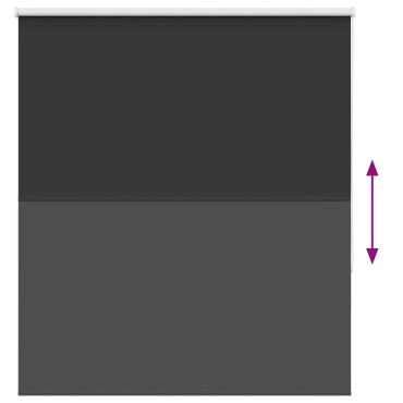 vidaXL Roller Blind Blackout Μαύρο 140x150 cm Πλάτος υφάσματος 136,6cm