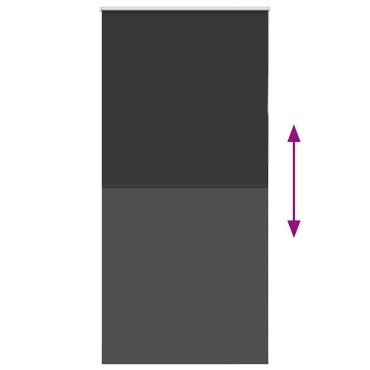 vidaXL Ρολέρ Μπλακάουτ Μαύρο 100x230 cm Πλάτος υφάσματος 95,7 cm