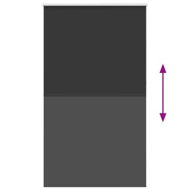 vidaXL Roller Blind Blackout Μαύρο 130x230 cm Πλάτος υφάσματος 126,6cm