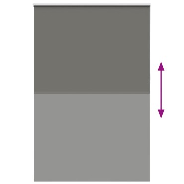 vidaXL Roller Blind Blackout γκρί 145x210 cm Πλάτος υφάσματος 141,6cm