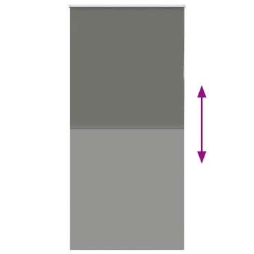 vidaXL Ρολέρ Μπλακάουτ γκρί 100x210 cm Πλάτος υφάσματος 95,7 cm