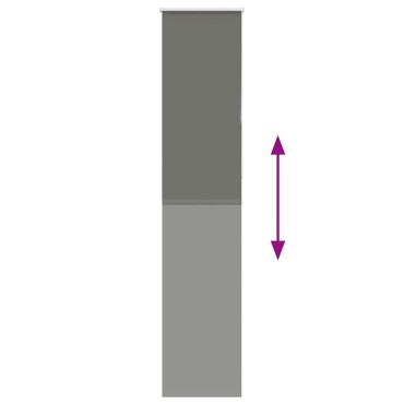 vidaXL Ρολέρ Μπλακάουτ γκρί 50x230 cm Πλάτος υφάσματος 45,7 cm