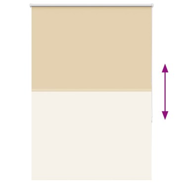 vidaXL Ρολέρ Μπλακάουτ Μπεζ 105x150 cm Πλάτος υφάσματος 100,7 cm