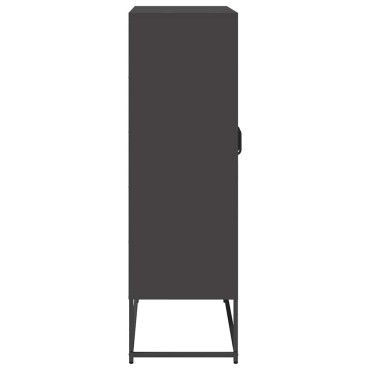 vidaXL Highboard Μαύρο 68x39x123cm Χάλυβας 1 τεμ.