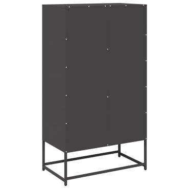 vidaXL Highboard Μαύρο 68x39x123cm Χάλυβας 1 τεμ.