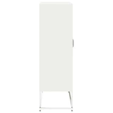 vidaXL Highboard Λευκό 68x39x123cm Ατσάλι 1 τεμ.