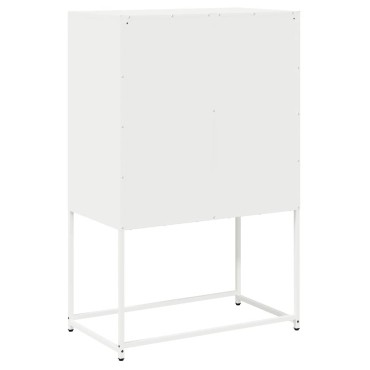 vidaXL Highboard Λευκό 68x39x107cm Ατσάλι 1 τεμ.