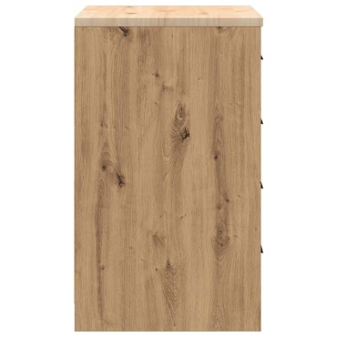vidaXL ντουλάπι αποθήκευσης γκαράζ 60x51x85 εκ μασίφ ξύλο πεύκο