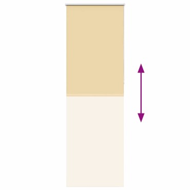 vidaXL Ρολέρ Μπλακάουτ Μπεζ 80x230 cm Πλάτος υφάσματος 75,7 cm