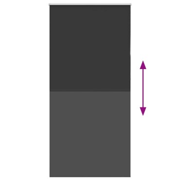 vidaXL Ρολέρ Μπλακάουτ Μαύρο 110x230 cm Πλάτος υφάσματος 105,7 cm